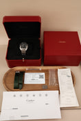 Load image into Gallery viewer, Cartier Santos WSSA0061 Box + og. Papiere Green Dial, First Buyer's Invoice, German Delivered
