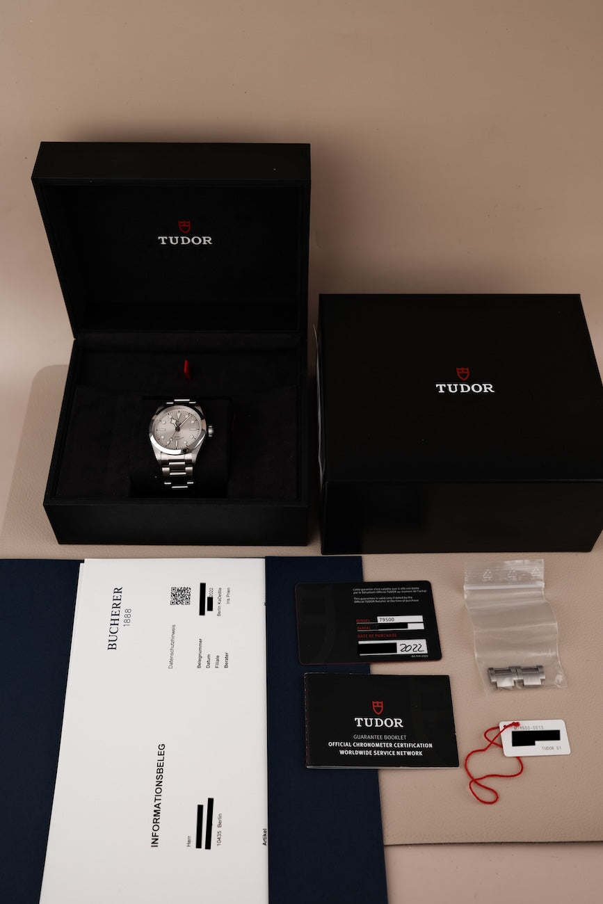 Tudor Black Bay 36 79500 Box + og. Papiere First Buyer's Invoice, LC DE