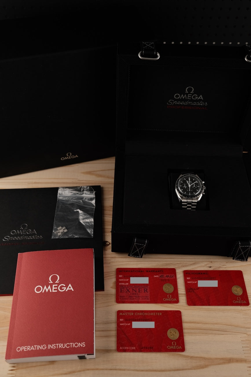 Omega Speedmaster Professional Moonwatch 31030425001002 Box + og. Papiere
