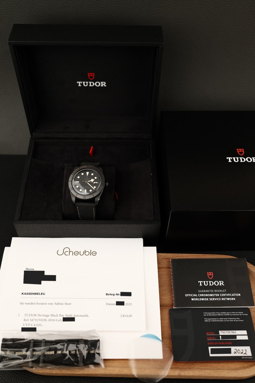 Tudor Black Bay 79210CNU Box + og. Papiere Ceramic, German Delivered, First Buyer's Invoice