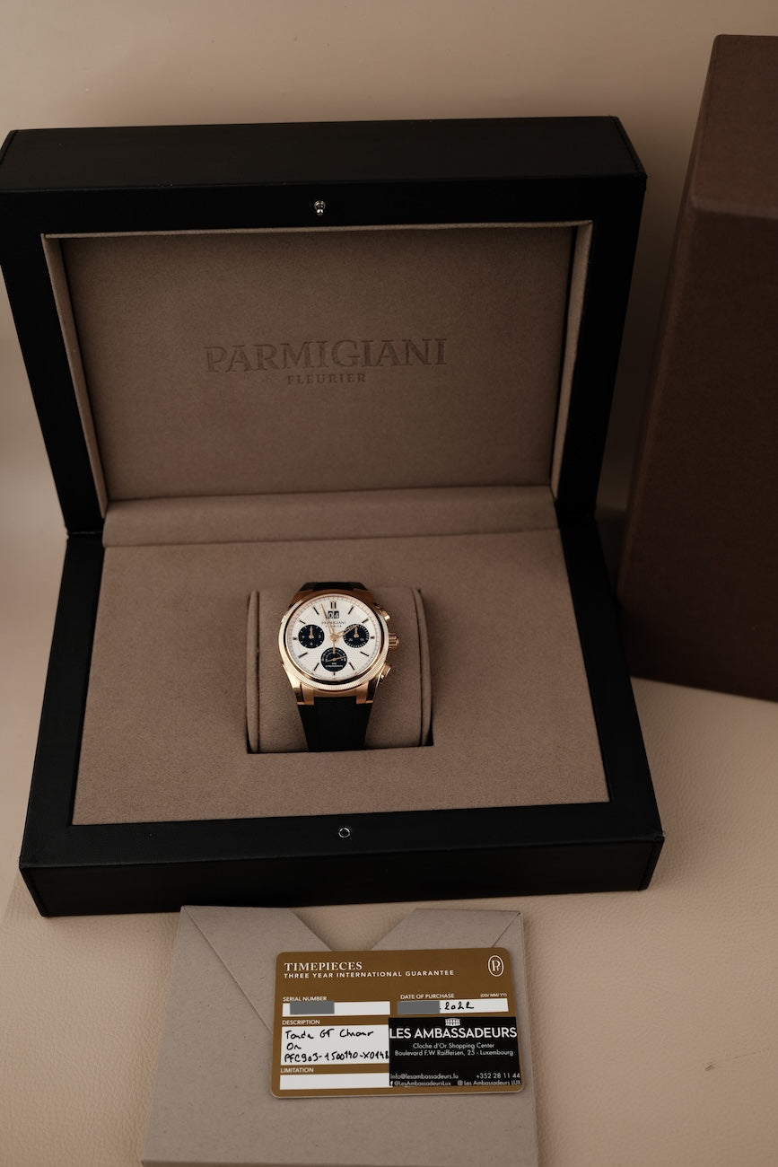 Parmigiani Fleurier Tonda PF Sport Chronograph PFC903-1500140-X0148 Box + og. Papiere Roségold