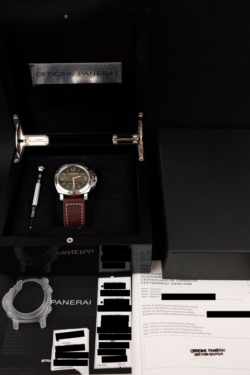 Panerai Luminor Marina "Last one for Paneristi" PAM00911 Box + og. Papiere Limited to 500 Pieces