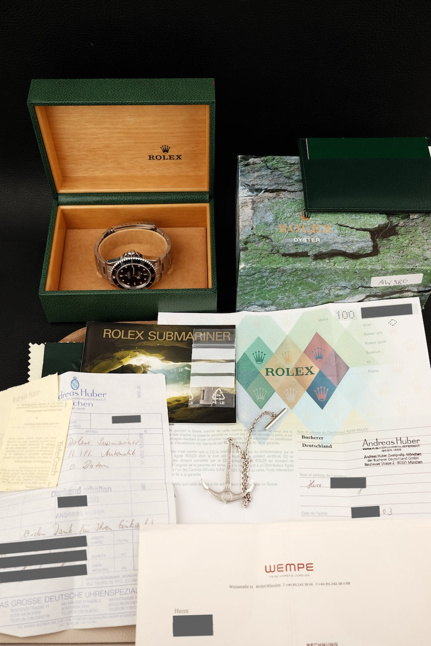 Rolex Submariner No Date 14060M Box + og. Papiere Two-Liner Collector´s Set incl. First Buyer´s Invoice LC 100