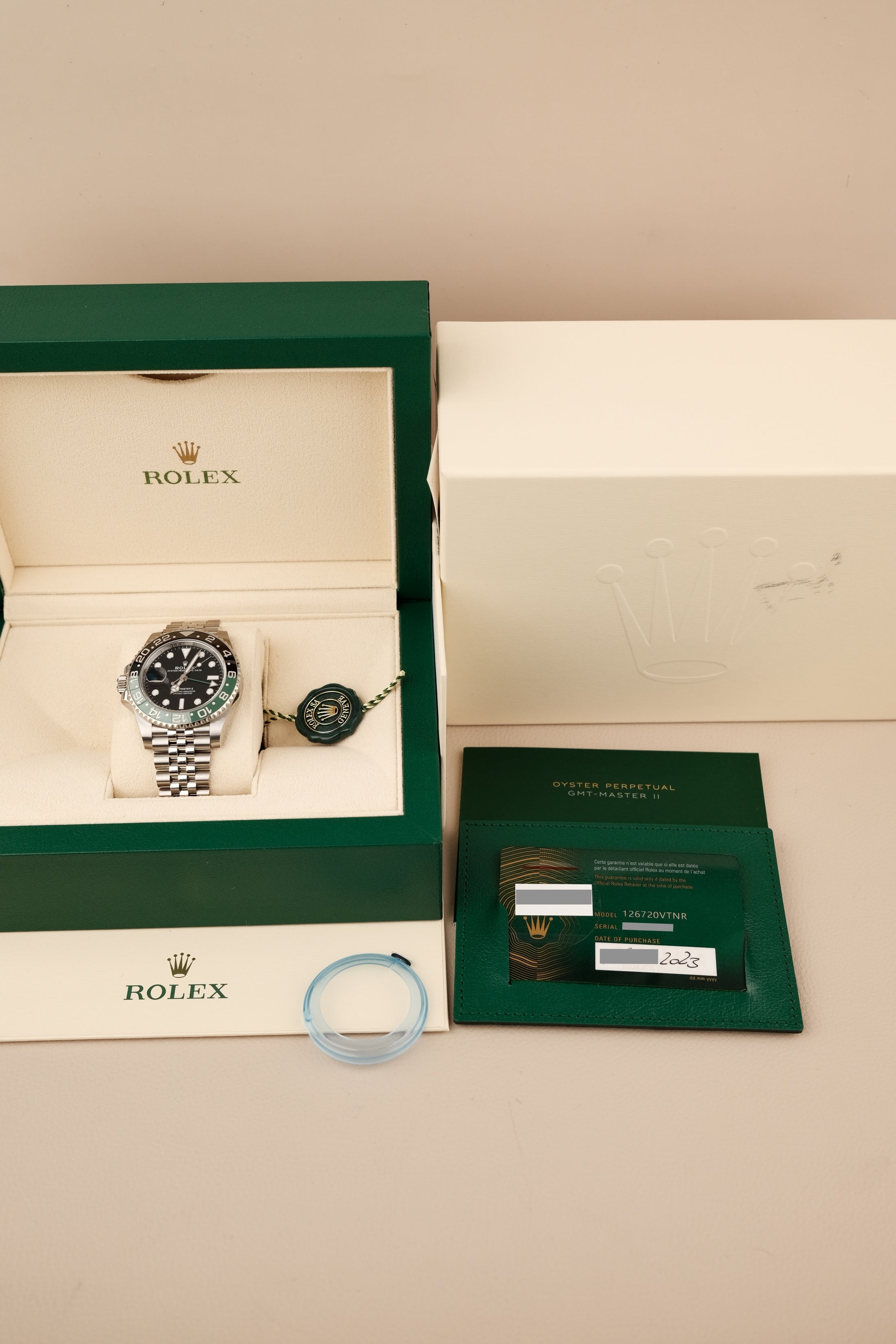 Rolex GMT-Master II "Sprite" 126720VTNR Box + og. Papiere New