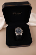 Cargar la imagen en la vista de la galería, Chopard St. Moritz 8386 Box Blue Dial Chrono SERVICED
