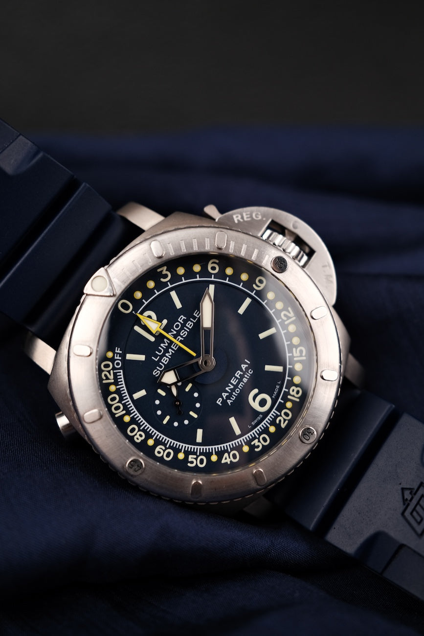 Panerai Luminor Submersible 1950 Pangaea Depth Gauge PAM00307 Box + og. Papiere Panerai Service 2024