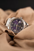 Bild in Galerie-Betrachter laden, Rolex Datejust 36 126234 Box + og. Papiere Aubergine Purple Diamond Dial Serviced
