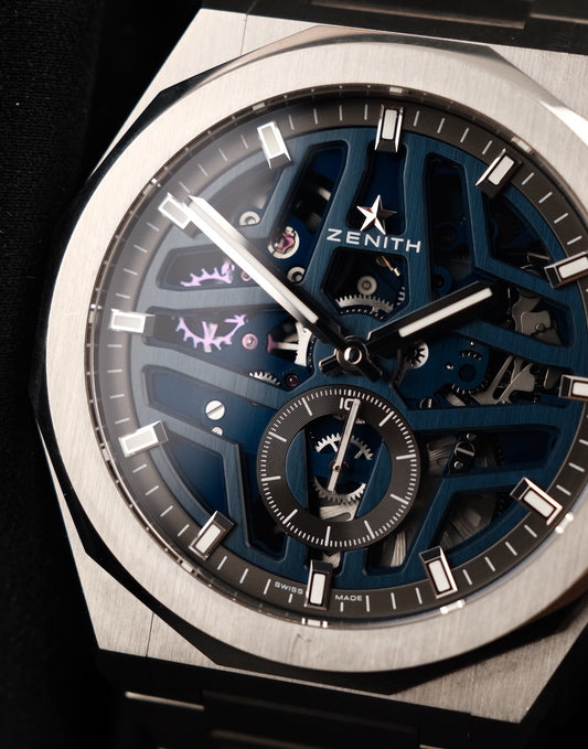 Zenith Defy Skyline  03.9300.3620/79.I001 Box + og. Papiere Skeleton Blue, German Delivered