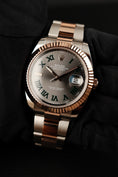 Cargar la imagen en la vista de la galería, Rolex Datejust 41 126331 Box + og. Papiere Steel/Rosegold, Wimbledon Dial
