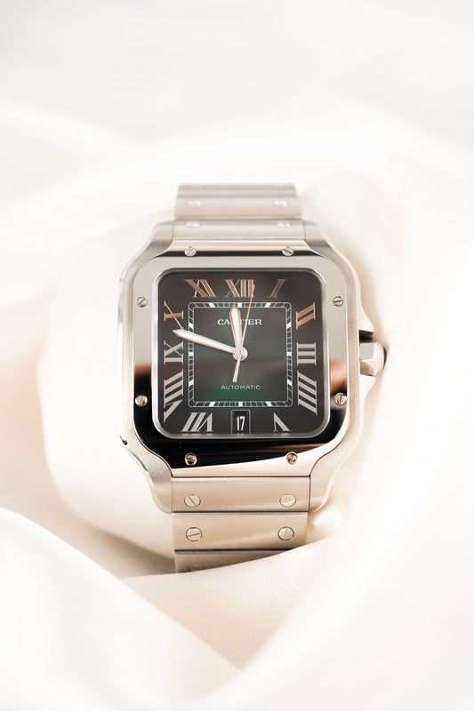 Cartier Santos WSSA0062 Box + og. Papiere 99 % Neu