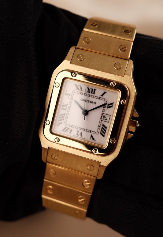 Cartier Santos Carrée 2960 18k Gelbgold TOP ZUSTAND