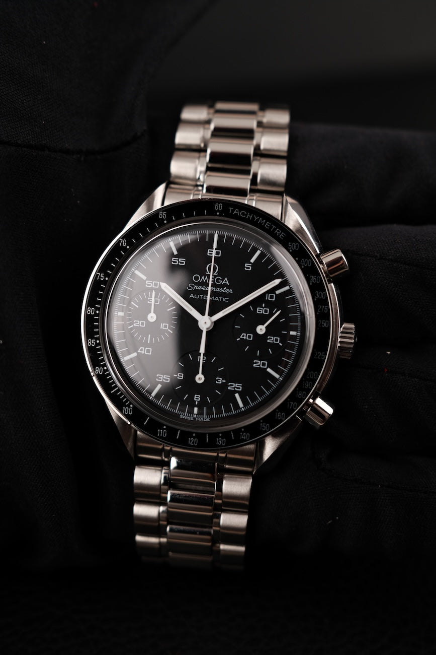 Omega Speedmaster Reduced 35105000 Box + og. Papiere Serviced