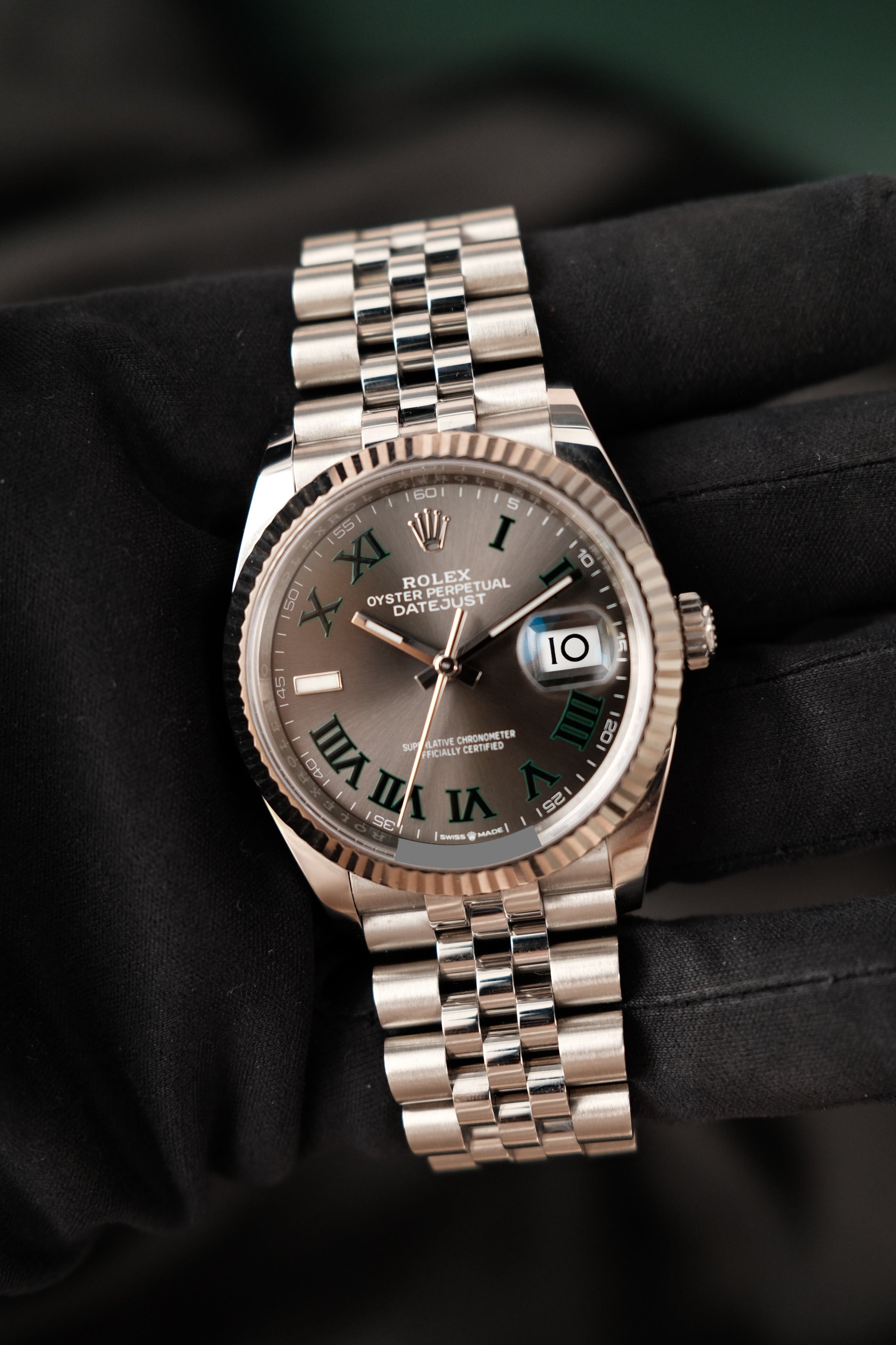 Rolex Datejust 36 126234 Box + og. Papiere Wimbledon 36mm, Jubilee