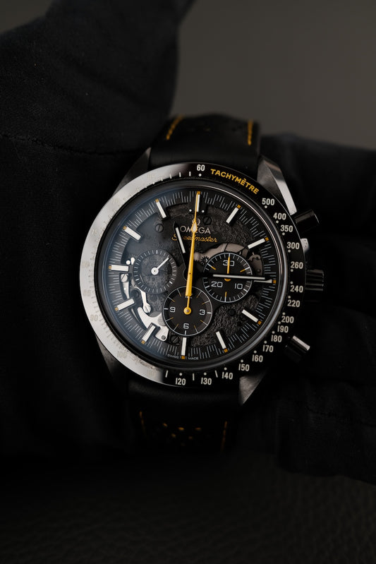 Omega Speedmaster 31192443001001 Box + og. Papiere Dark Side Of The Moon,  German Delivered