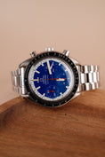 Bild in Galerie-Betrachter laden, Omega Speedmaster Reduced 351081 Original Papiere Schumacher, blaues Zifferblatt
