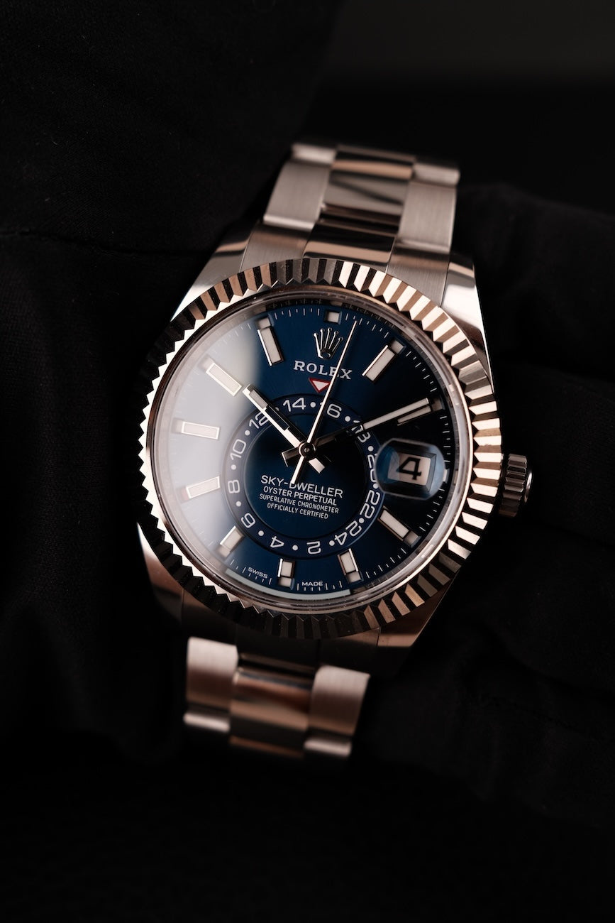 Rolex Sky-Dweller 326934 Box + og. Papiere Blue Dial,  German Delivered LC100