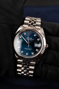 Bild in Galerie-Betrachter laden, Rolex Datejust 41 126334 Box + og. Papiere Blue Diamond Dial, First Buyer's Invoice, LC100
