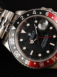 Cargar la imagen en la vista de la galería, Rolex GMT-Master II 16760 Box + og. Papiere "Fat Lady" Celebrations Dial Jubilee
