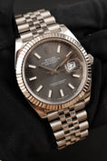 Bild in Galerie-Betrachter laden, Rolex Datejust 41  126334 Box + og. Papiere Grey Rhodium Dial Jubilee Bracelet
