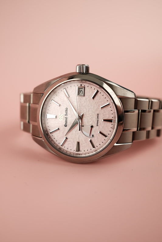 Grand Seiko Heritage SBGA497G Box + og. Papiere "Pink Snowflake" Limited 20th Anniversary Edition, First Buyer's Invoice