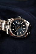 Cargar la imagen en la vista de la galería, Rolex Datejust II 116300 Box + og. Papiere Blue Stick Dial
