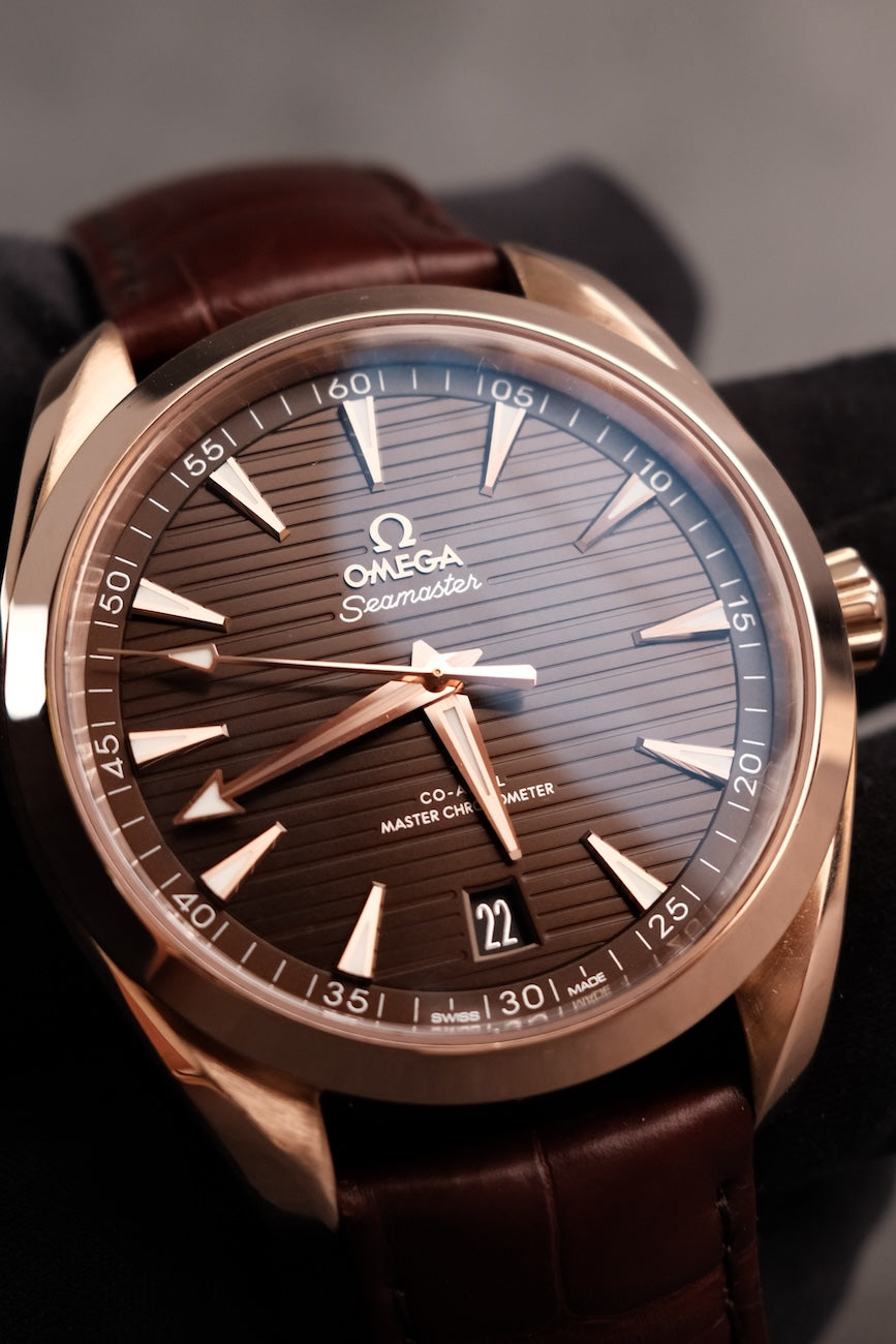 Omega Seamaster Aqua Terra 22053412113001 Box + og. Papiere Rosegold