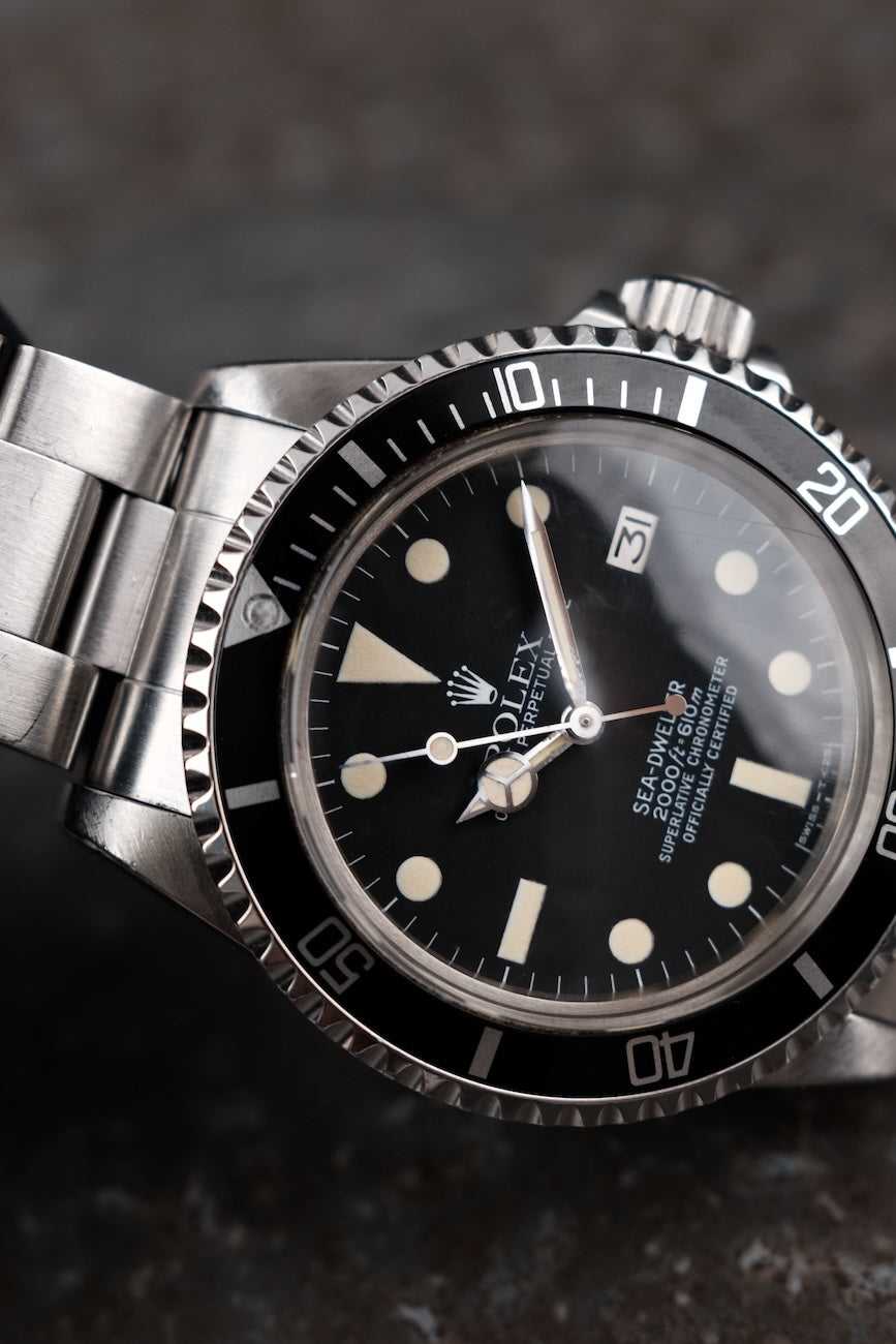 Rolex Sea-Dweller 1665 Box + og. Papiere Collector´s Condition and Set Matte Dial Tritium Punched Papers