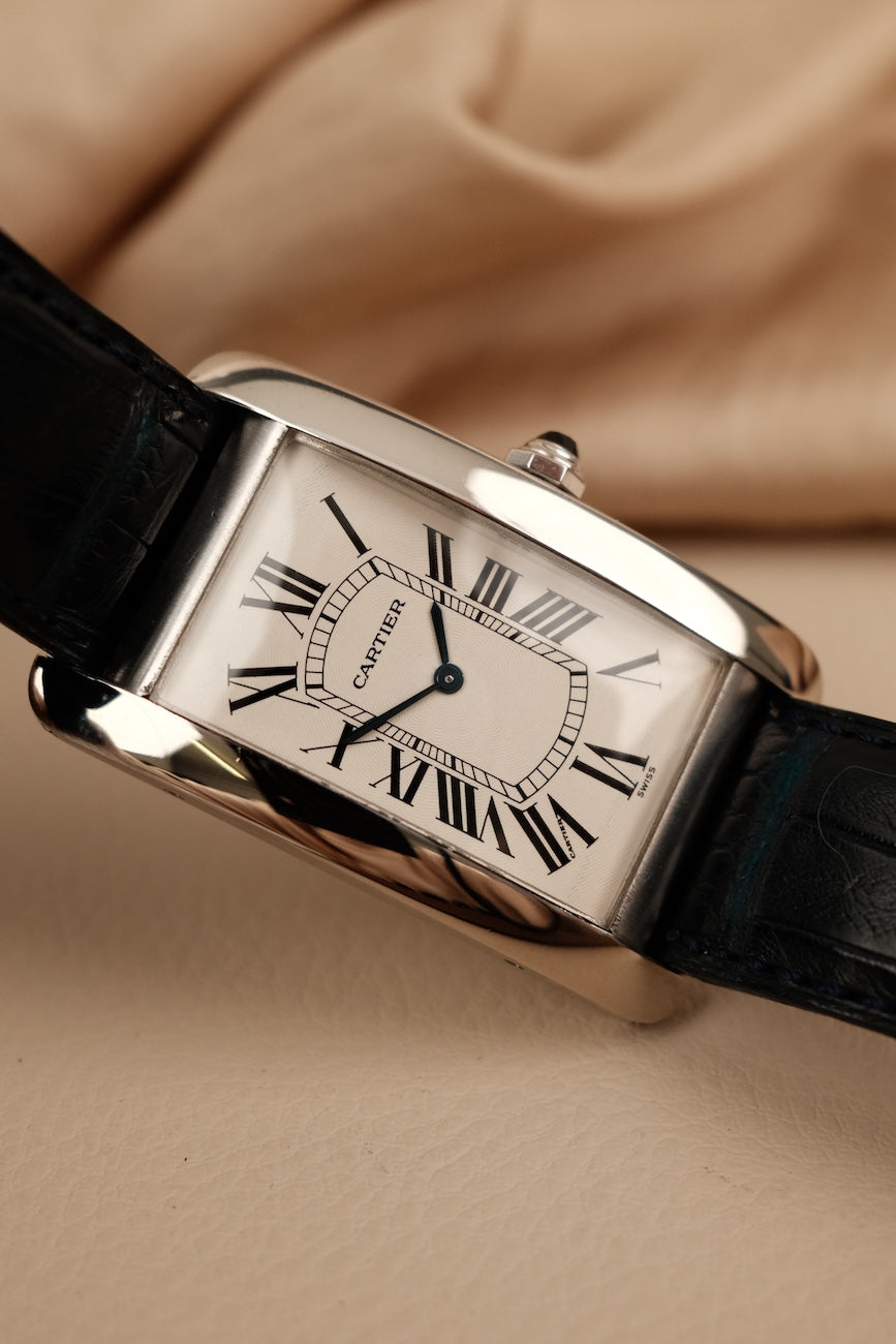 Cartier Tank Américaine XL 1736 18k White Gold