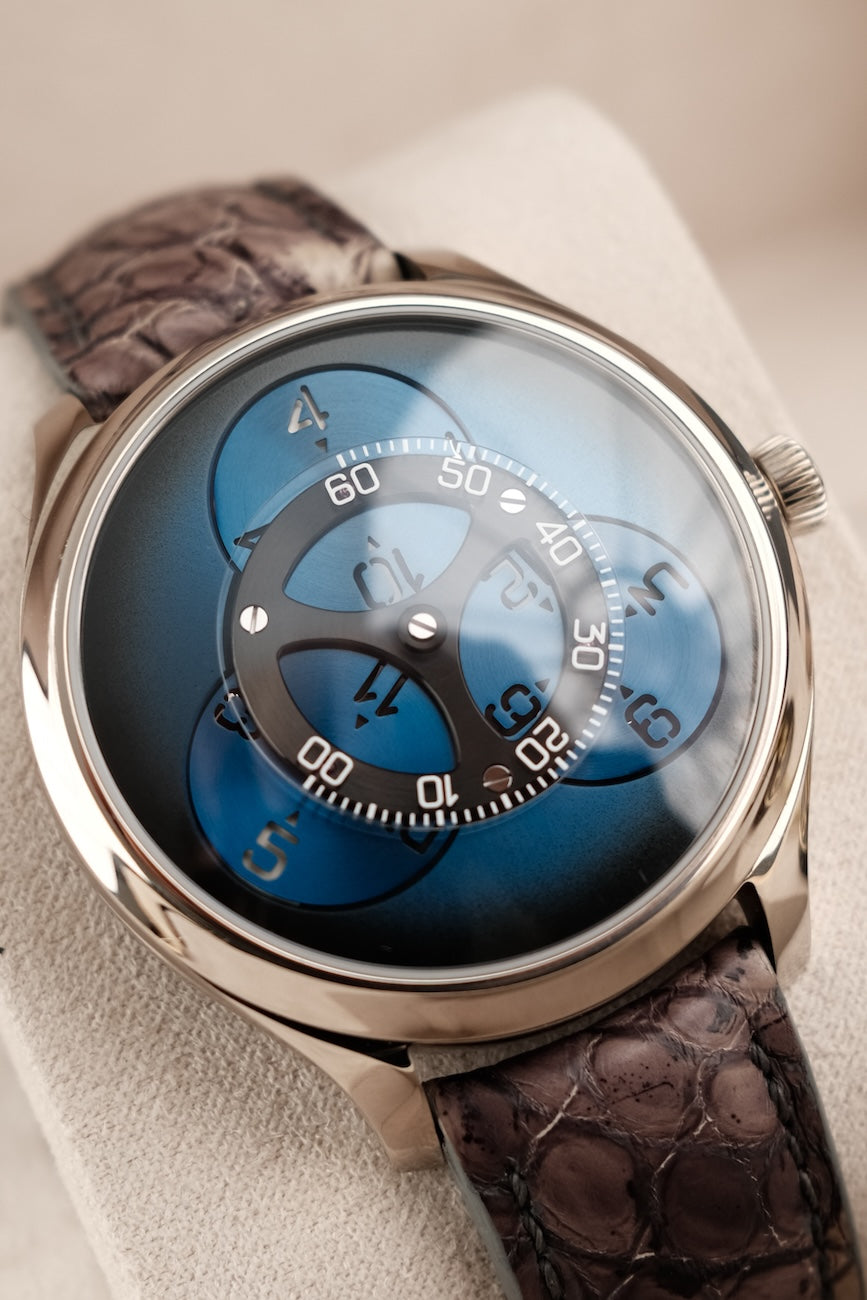 H.Moser & Cie Endeavour "Flying Hours" 18060200 Box + og. Papiere Limited 60 Pieces Blue Dial