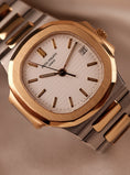 Charger l'image dans la visionneuse de la galerie, Patek Philippe Nautilus 3800 White Dial SERVICED Steel Gold
