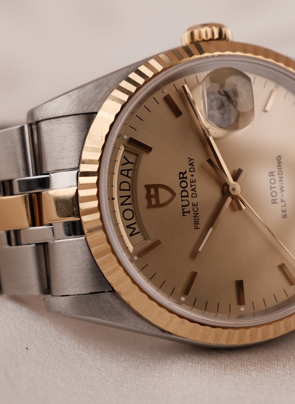 Tudor Prince Date Day 76213 Box + og. Papiere Roman Dial