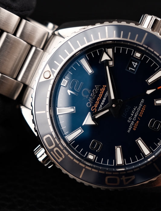 Omega Seamaster Planet Ocean 21530402003001 Box + og. Papiere German Delivered, First Buyer's Invoice