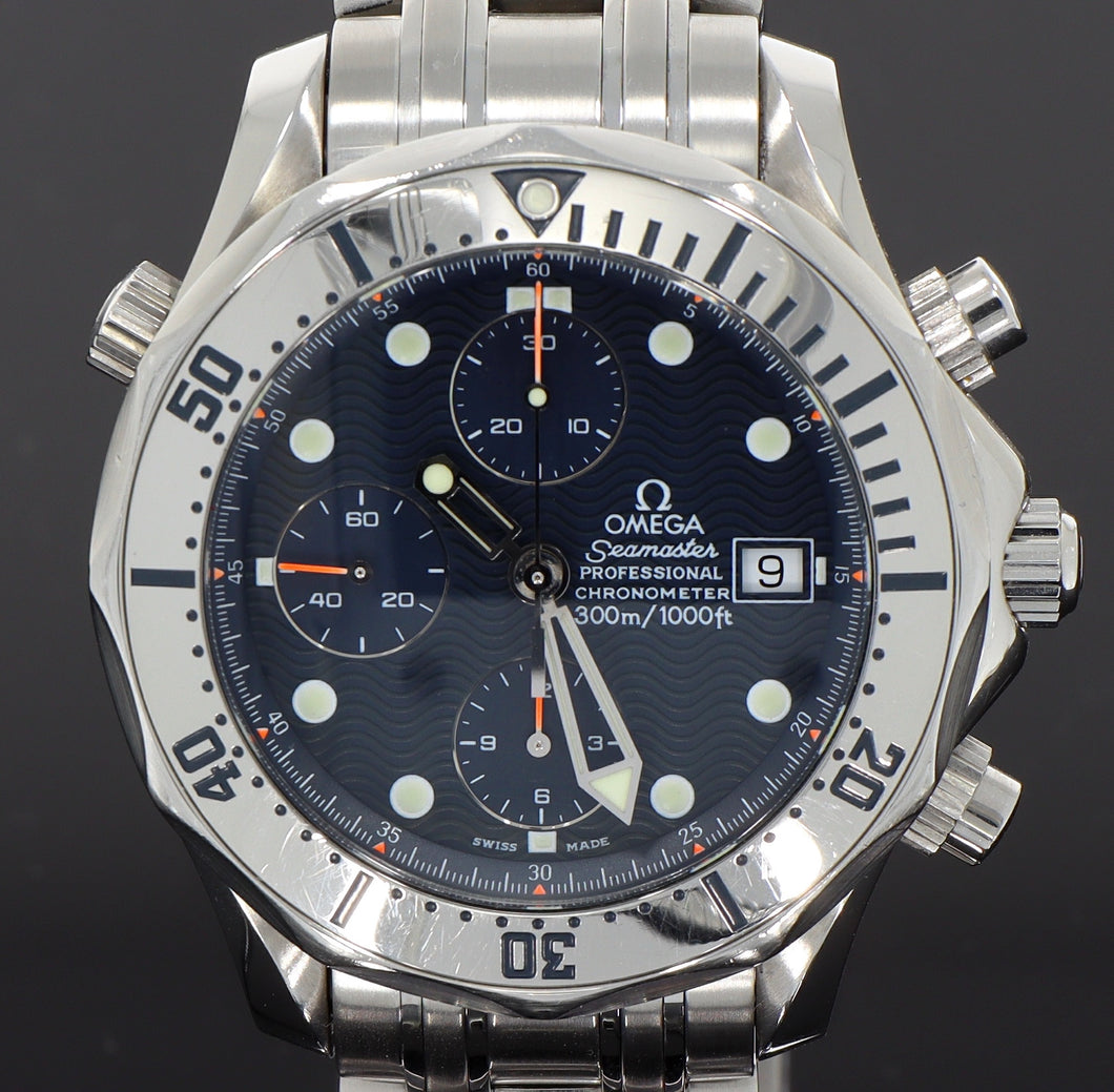 Omega Seamaster Chronograph 25988000 Papiere Top Zustand