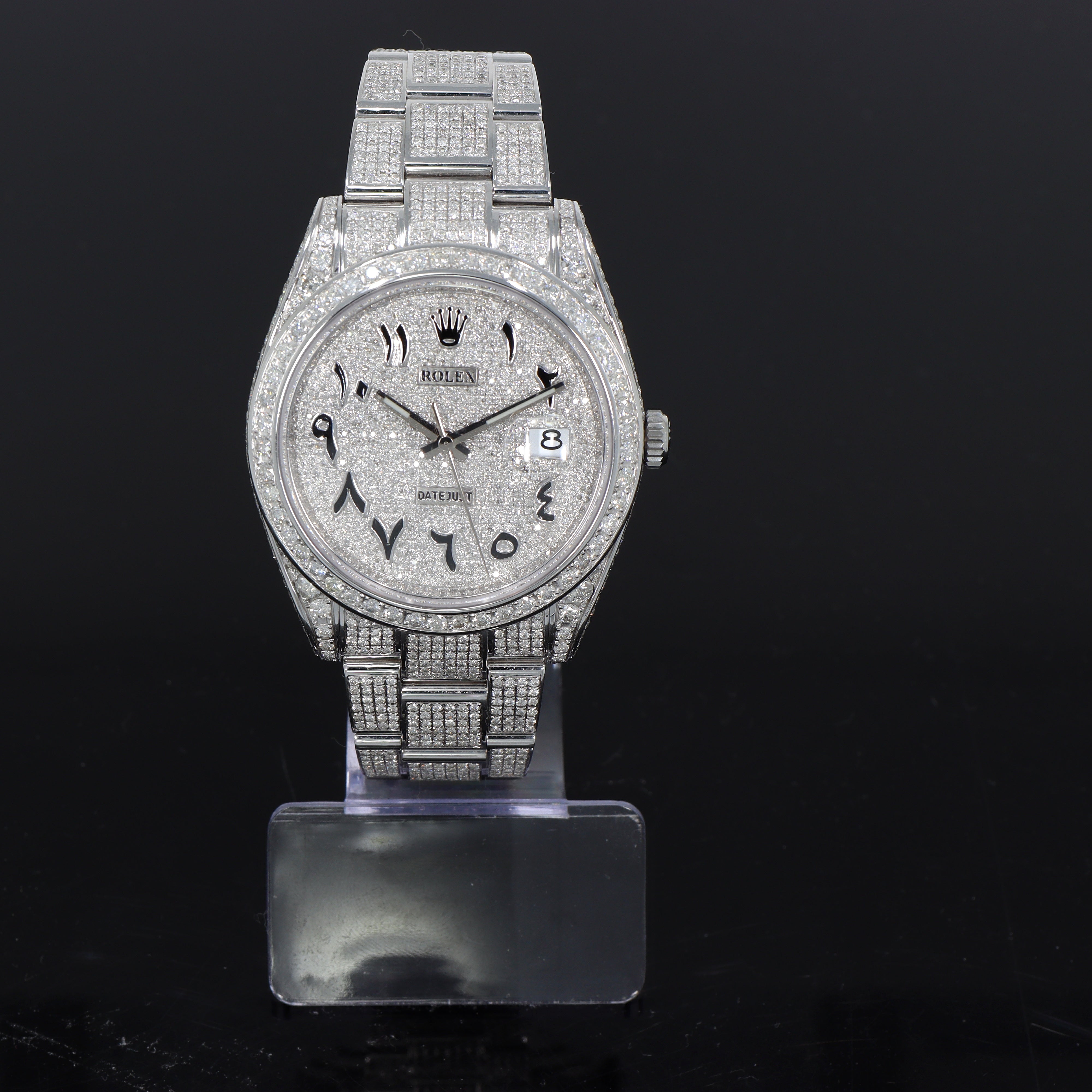 Iced out datejust on sale 2