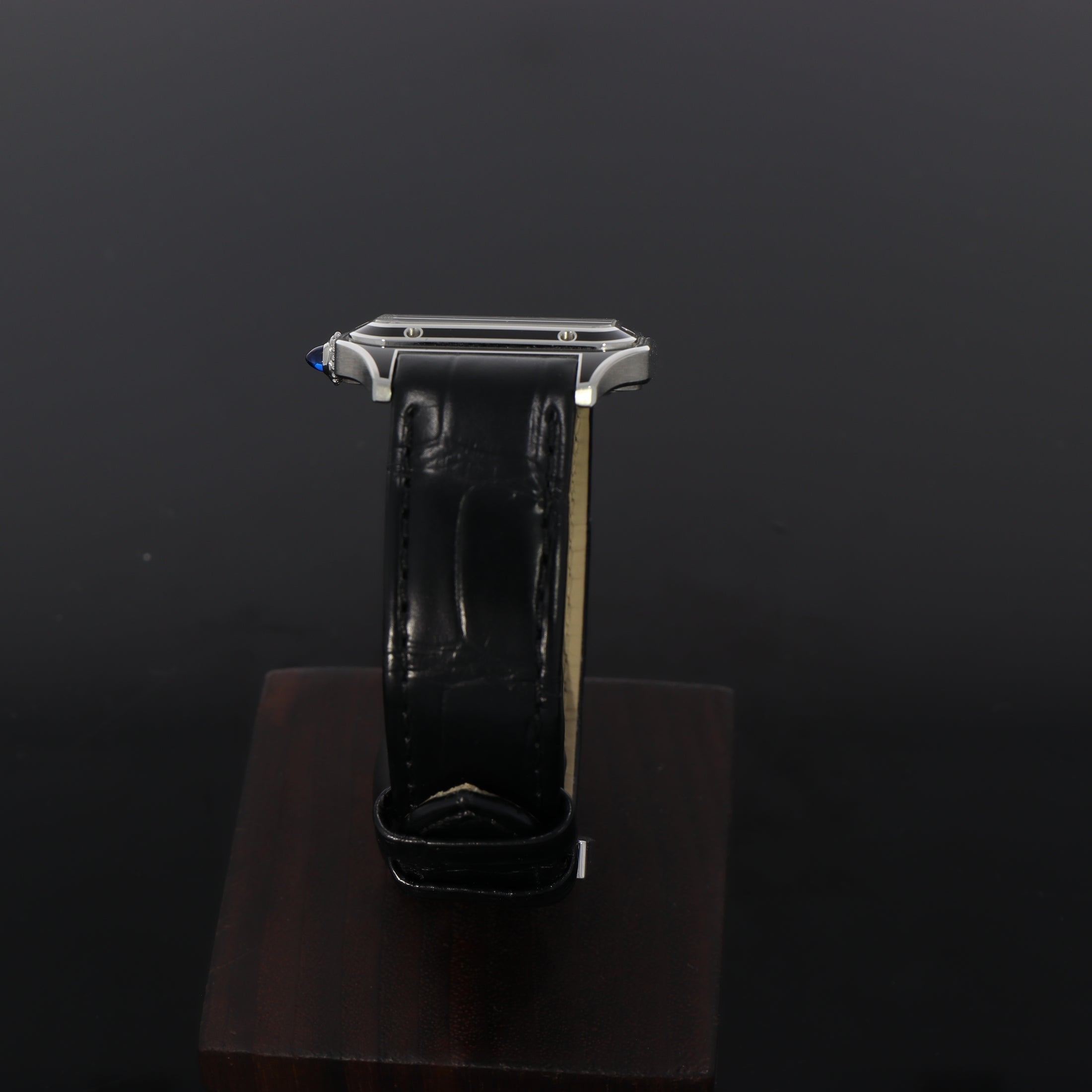 Cartier Santos Dumont WSSA0046 Black Lacquer Box + Papiere TOP ZUSTAND
