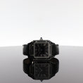 Bild in Galerie-Betrachter laden, Cartier Santos Dumont WSSA0046 Black Lacquer Box + Papiere TOP ZUSTAND
