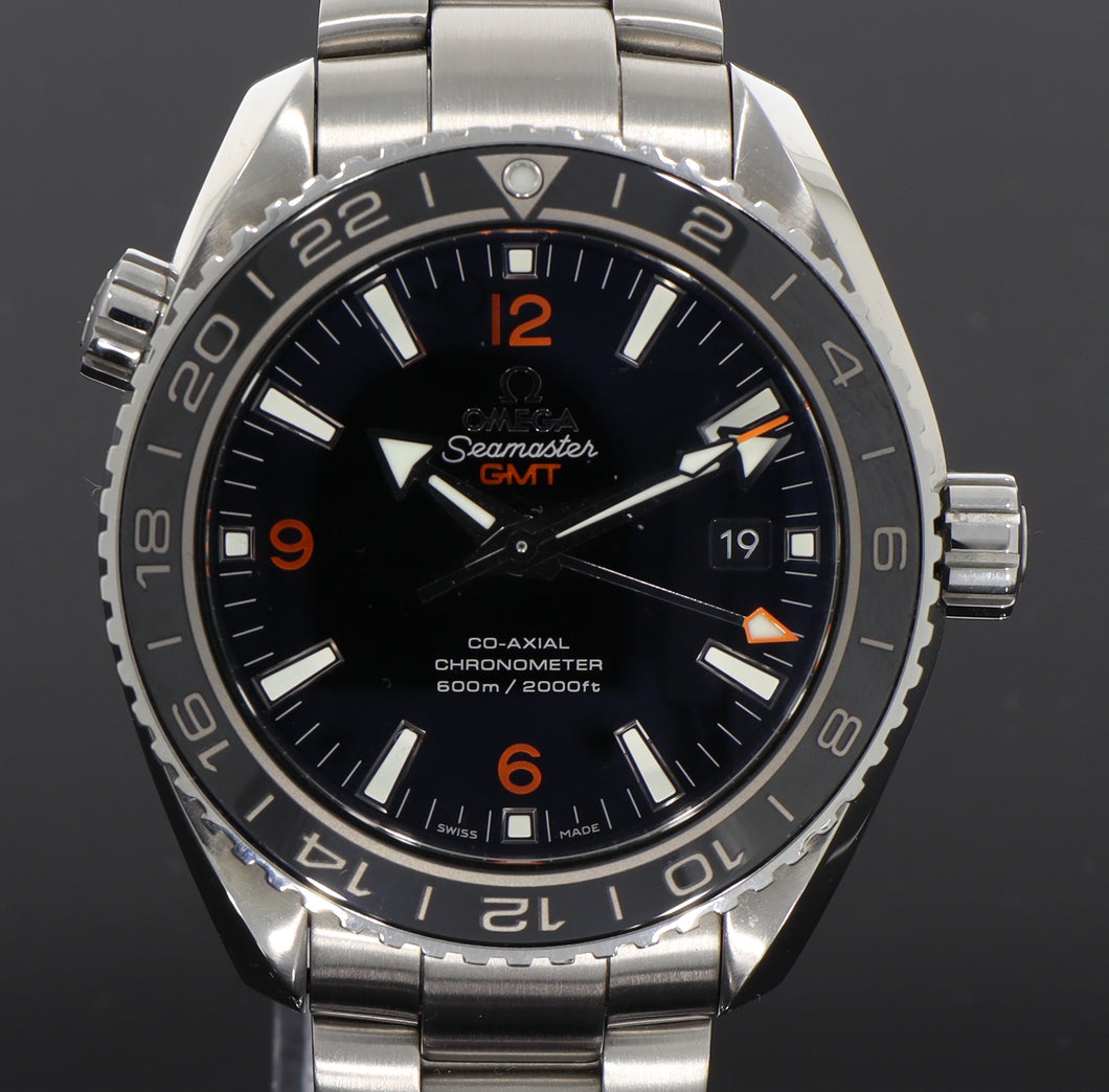 Omega Seamaster Planet Ocean GMT 232.30.44.22.01.002 B+P TOP ZUSTAND